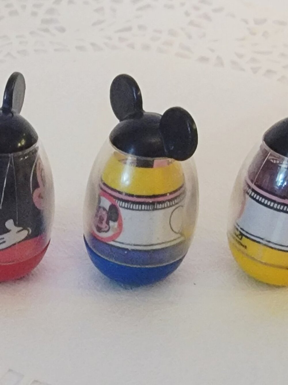 Set of 3 Vintage Weebles, Mickey Mouse, Billy, and Karen from Magic Kingdom set - Picture 3 of 5